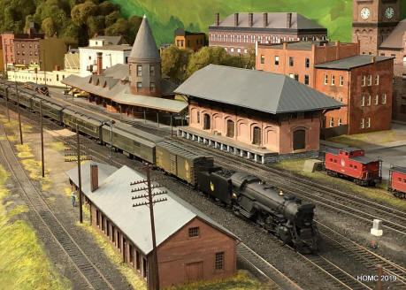stout Arthur Conan Doyle is meer dan CNJ, Central of New Jersey, CRR of NJ, Central Railroad of New Jersey, Jersey  Central Lines, HO scale - CNJ in Mauch Chunk PA